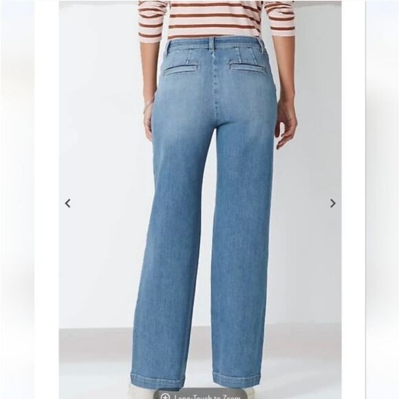 J. Jill Denim Full Leg Medium Wash Trousers Women’s Size 12 - Picture 10 of 10